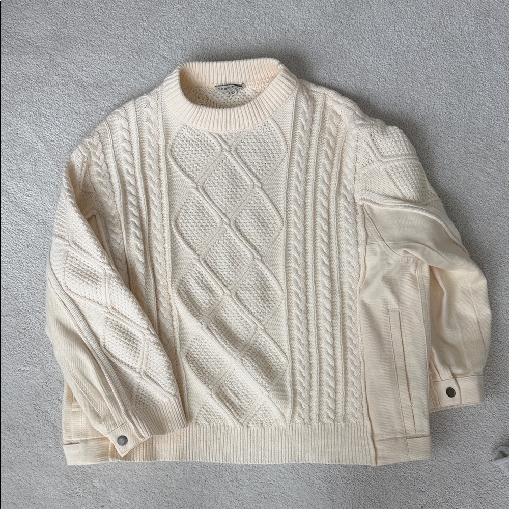 Cream Cable Knit Sweater